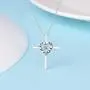 JXJL Sterling Silver Cross Pendant Necklace Gift for Girls Kids Religious Jewelry-I am a Child of God Dancing Cross Pendant