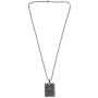 Painosess Men Women Necklace Vintage Stainless Steel Ace of Spades Skull Pendant with 24 inches Chain