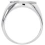 DC Comics Mens Stainless Steel Justice League Superhero Logo Ring Jewelry, Green Lantern, Size 10