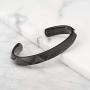 Room101 Stainless Steel with Black PVD Cuff Bangle Bracelet, 8'' - Choise of Style