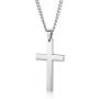 Jstyle Jewelry Mens Simple Cross Necklace Stainless Steel Pendant for Women 24 Inch