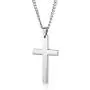 Jstyle Jewelry Mens Simple Cross Necklace Stainless Steel Pendant for Women 24 Inch