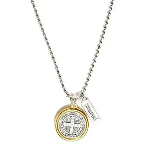 My Saint My Hero Benedictine Beadball Necklace My Saint My Hero Benedictine Beadball Necklace