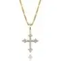 TOPGRILLZ 925 Sterling Silver 14K Gold Plated Small Cross Necklace Pendant for Girls Women Venice Chain Fashion Jewelry Gift TOPGRILLZ 925 Sterling Silver 14K Gold Plated Small Cross Necklace Pendant for Girls Women Venice Chain Fashion Jewelry Gift