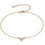 CITLED Women Trio Anklet Gold Diamond CZ Tiny Round Dainty Foot Chain 14K Gold Filled Boho Beach Simple Handmade Jewelry Gift