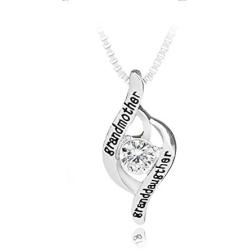 Luvalti “Grandmother & Granddaughter” Pendant Necklace - Personalized Jewelry Gift - Makes The Perfect