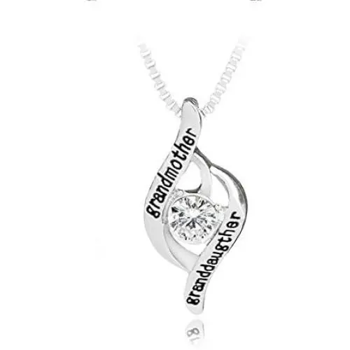 Luvalti “Grandmother & Granddaughter” Pendant Necklace - Personalized Jewelry Gift - Makes The Perfect Luvalti “Grandmother & Granddaughter” Pendant Necklace - Personalized Jewelry Gift - Makes The Perfect