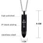 MEMORIALU Celtic Cross Bullet Urn Necklaces for Ashes Cremation Jewelry Keepsake Memorial Pendant