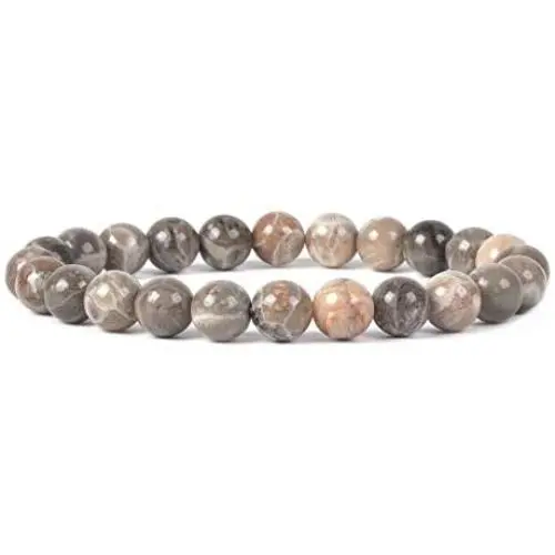 Justinstones Gem Semi Precious Gemstone 8mm Round Beads Stretch Bracelet 7 Inch Unisex Justinstones Gem Semi Precious Gemstone 8mm Round Beads Stretch Bracelet 7 Inch Unisex