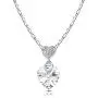 RIMAYZI Platinum-Plated Forever Love 3 Heart Crystals Necklace for Women Girl Pendant with Elegant Box Dainty Anniversary Jewelry Valentines Day Gifts for her