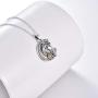 YFN Unicorn Crescent Necklace 925 Sterling Silver Unicorn Gift for Women Girls