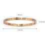 Luxe Alice Premium Fashion Accessory of Rose Gold Surgical Steel Bracelets for Women, Charm Link (Chain) Wrist Bracelet(Bangle)