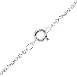 Disney Silver Plate Mickey Mouse Crystal Birthstone Necklace 18''