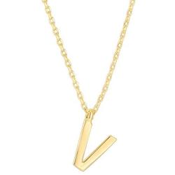 PAVOI 14K Gold Plated Initial Necklace | Letter Necklaces for Women