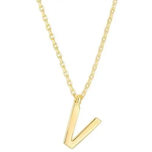 PAVOI 14K Gold Plated Initial Necklace | Letter Necklaces for Women