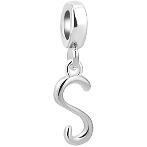 Jesse Ortega 925 Sterling Silver Initial A-Z 26 Letters Alphabet New Bead Charms fit Bracelet Jesse Ortega 925 Sterling Silver Initial A-Z 26 Letters Alphabet New Bead Charms fit Bracelet