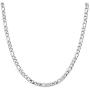 Monily 16 Inches 30 Inches Figaro Chain Necklace 4mm 8.5mm Stainless Steel Figaro Link Chain for Men Women 18k Real Gold Plated
