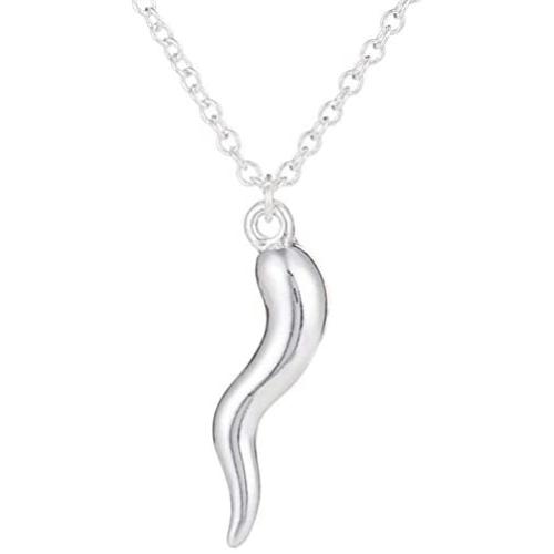 Aineecy Chili Pepper Choker Necklace Italian Horn Pendant Necklace Italian Talisman Necklace for Women Men Lucky Amulet Jewelry