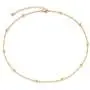 Gold Dainty Heart/Pearl/Cross Choker Necklace,14K Gold Plated Tiny Delicate Bead Link Wave Chain Minimalist Choker Necklace for Women