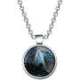 AKTAP Star Trek Inspired Necklace Glass Time Gem Star Trek Pendant Jewelry TV Movies Show Gift for Star Trek Fans