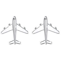Stud Earrings For Men Women Teen Girls Boys 925 Sterling Silver Football/Airplane/Solitaire Dainty Earrings, Best Birthday Christmas Gifts