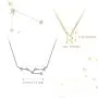 Hicarer 2 Pieces Zodiac Necklace Pendant 12 Astrology Necklace Gold Silver Astrology Horoscope Sign Chain with Astrology Card for Women Girl