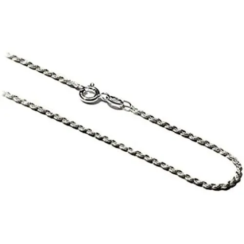 Amber by Graciana Sterling Silver Rope Chain 1mm Amber by Graciana Sterling Silver Rope Chain 1mm