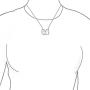 Biker Jewelry Handcuff Statement Necklace Working Lock Partners in Crime Stainless Steel Pendant for Women for Men 22 Inch