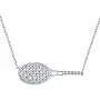S925 Sterling Silver Jewelry Tennis Racket Pendant Necklace Gift for Tennis Sports lover 18 inches to 20 inches