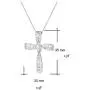 FANCIME White Gold Plated 925 Solid Sterling Silver CZ Cubic Zirconia Twisted Cross Infinity Open Loop Crucifix Princess Pendant Necklace For Women Girls, 16'' + 2'' Extender FANCIME White Gold Plated 925 Solid Sterling Silver CZ Cubic Zirconia Twisted Cross Infinity Open Loop Crucifix Princess Pendant Necklace For Women Girls, 16'' + 2'' Extender