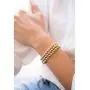 IS ISAACSONG Women Men Gold Beaded Necklace and Beaded Bracelet, Chunky Gold Bead Ball Chain Stainless Steel Jewelry for Women and Men