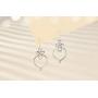 Eusense Celtic Knot Earrings, Sterling Silver Polished Good Luck Irish Celtic Jewelry Gift for Women Girls