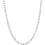 Miabella 925 Sterling Silver Italian Sparkle Mirror Link Chain Necklace for Women Teen Girls 16'', 18'', 20'', 22'', 24”, 26'' & 30'' Inch