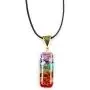 ARZASGO 7 Chakra Stones Necklace Healing Crystal Pendant Orgone Energy Adjustable Necklace Jewelry Gift for EMF Protection Anxiety Spiritual Healing