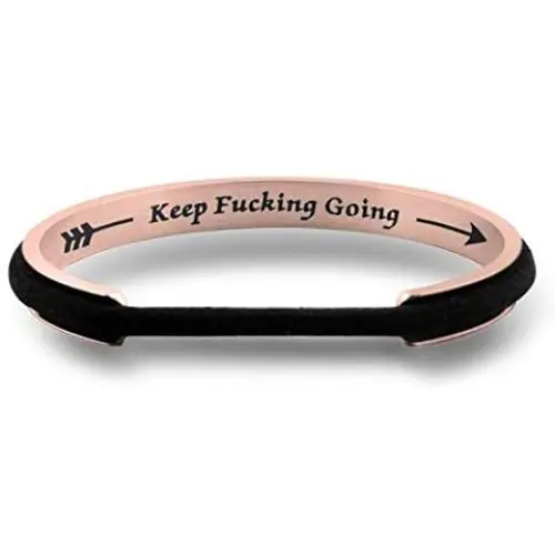 Zuo Bao Keep Fucking Going Hair Tie Bracelet Graduation Gift Inspirational Bracelets for Women Motivational Friend Encouragement Jewelry Zuo Bao Keep Fucking Going Hair Tie Bracelet Graduation Gift Inspirational Bracelets for Women Motivational Friend Encouragement Jewelry