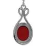 Silvershake 11X9mm Created Oval Shape Red Coral 925 Sterling Silver Casual Dangle Hook Earrings Silvershake 11X9mm Created Oval Shape Red Coral 925 Sterling Silver Casual Dangle Hook Earrings