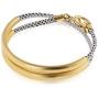 NIEVOS JEWELRY 24k Gold Plated Bracelet Wrap Around, Delicate 24k Gold Plated And White Bracelet. Delicate And Fashionable Love Designer Gift Jewelry Handmade Made By Women For Her