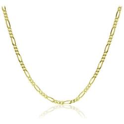Michael Zweig 925 Sterling Silver Necklace for Women - Sterling Silver Figaro Chain Necklace | 1.85 mm Thickness with Spring Ring, Italy Tag