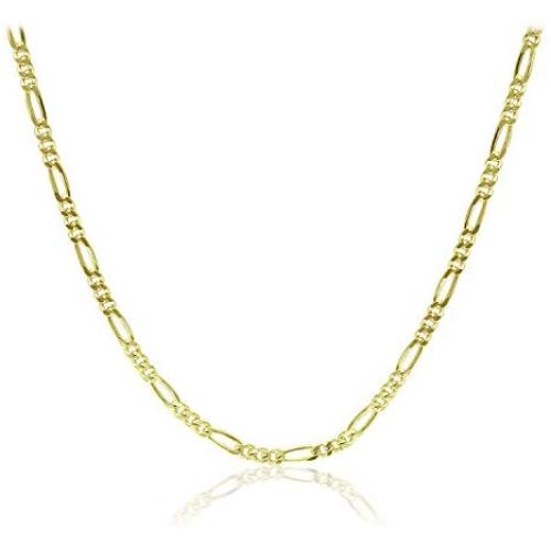 Michael Zweig 925 Sterling Silver Necklace for Women - Sterling Silver Figaro Chain Necklace | 1.85 mm Thickness with Spring Ring, Italy Tag
