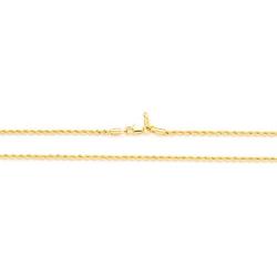 Lady Opa Jewelry - 1 mm Yellow Gold Plated Rope Necklace with Lobster Claw Clasp - Layered with Real 24K Gold over a Semi-Precious Metal Core – Quality Fashion Jewelry That Always Looks Like Fine 14K Gold