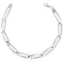 YOSI ALTMANN - Sterling Silver Greek Key Link Bracelet for Woman 7 inch Hand Made 0.925
