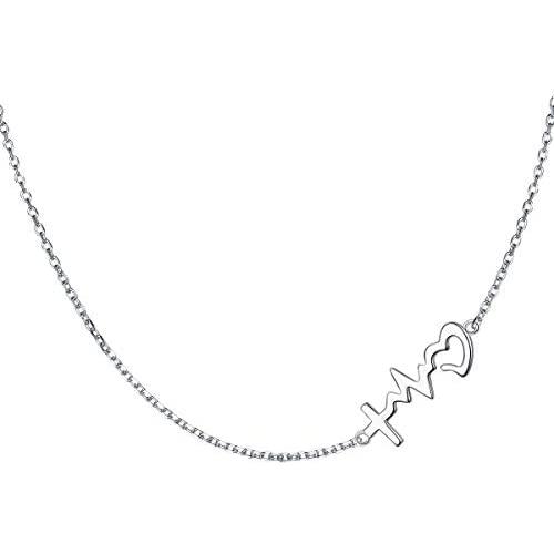 S925 Sterling Silver Jewelry Sideways Choker Necklace 14 inches to 18 inches
