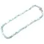 18'' Natural Stone Larimar Beads Crystal Magnet Clasp Necklace 18'' Natural Stone Larimar Beads Crystal Magnet Clasp Necklace
