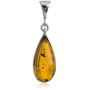 Ian and Valeri Co. Amber Sterling Silver Classic Pendant Necklace Chain 18 Inches