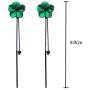 Eiffy Trendy Red Green Poppy Flower Black Long Line Bar Tassel Earrings for Women Charm Drop Dangle Earring Jewelry (Green)