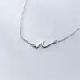 Ocean Wave Necklace for Women Teen Girls Kids 925 Sterling Silver 18K White Gold Plated Minimalist Line Pendant Choker Necklace Adjustable Chain 18'' Sea Beach Summer Jewelry Gift for Surfer Lover Ocean Wave Necklace for Women Teen Girls Kids 925 Sterling Silver 18K White Gold Plated Minimalist Line Pendant Choker Necklace Adjustable Chain 18'' Sea Beach Summer Jewelry Gift for Surfer Lover
