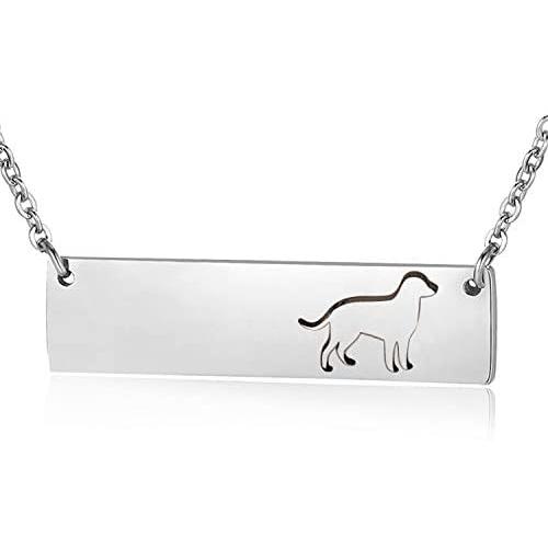 ENSIANTH Labrador Necklace Labrador Charm Necklace Labrador Gift for Dog Lovers