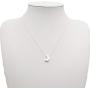 Wanderer Moon Pendant Necklace, High Polished Gold Silver Crescent Star-shaped Short Necklace Chain Jewellery for Women and Girls