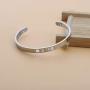 WUSUANED Religious Jewelry Christian Bracelet Faith WWJD Cross Cuff Bracelet Baptism Gift for Women