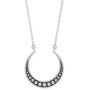 Boma Jewelry Sterling Silver Bohemian Crescent Moon Horn Necklace, 18 Inches